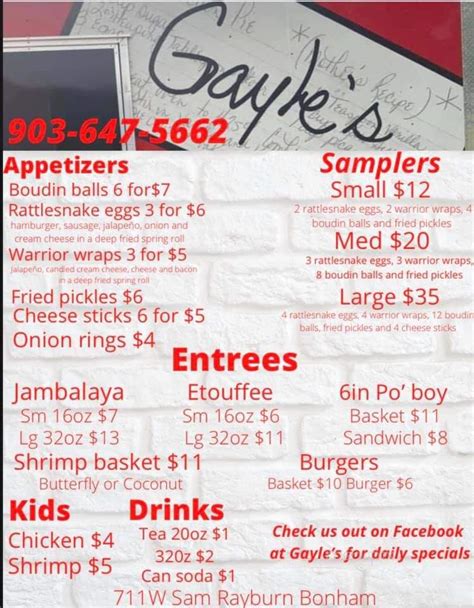 bonham texas restaurants|gayle's restaurant bonham tx.